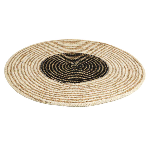 Tischset 38cm BLACK and WHITE, Jute / CONTIGO Fairtrade Onlineshop