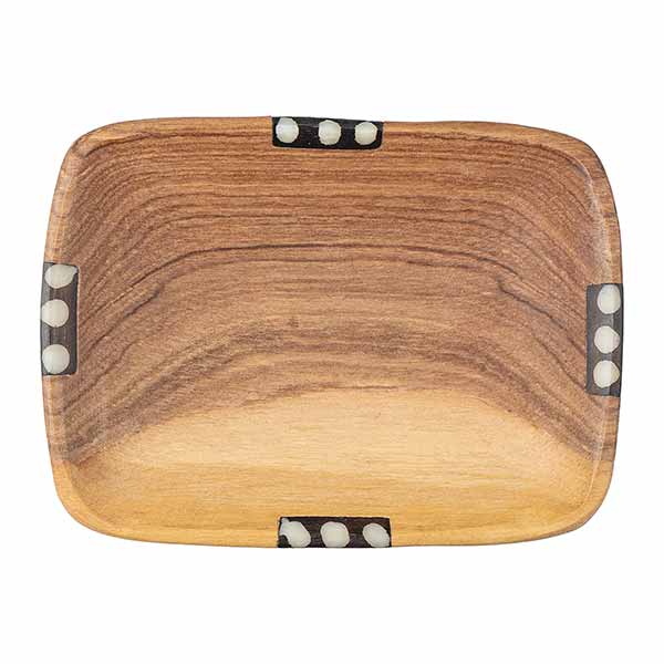 Schale rechteckig 12x9cm BONE, Olivenholz / CONTIGO Fairtrade Onlineshop