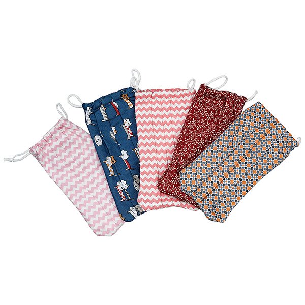 Brillenetui, Baumwolle, Upcycling aus Corona-Maske (Stück)