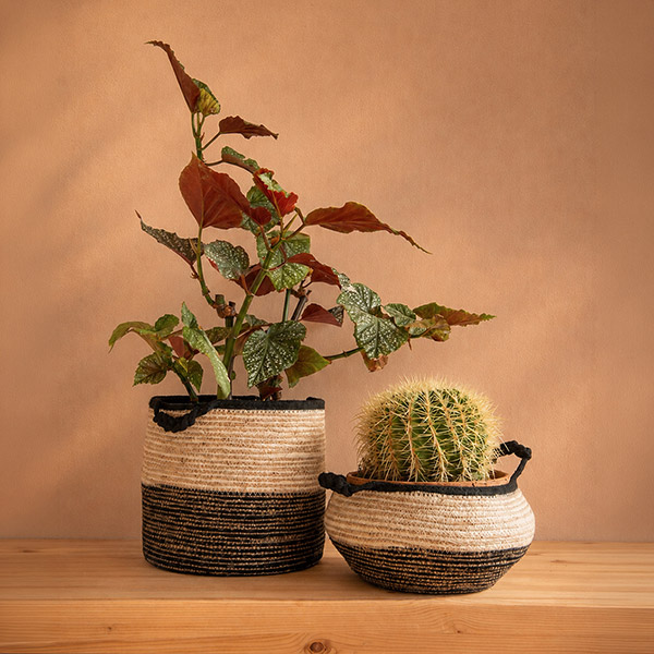 Henkelkorb 25x20cm NERO, Jute / CONTIGO Fairtrade Onlineshop