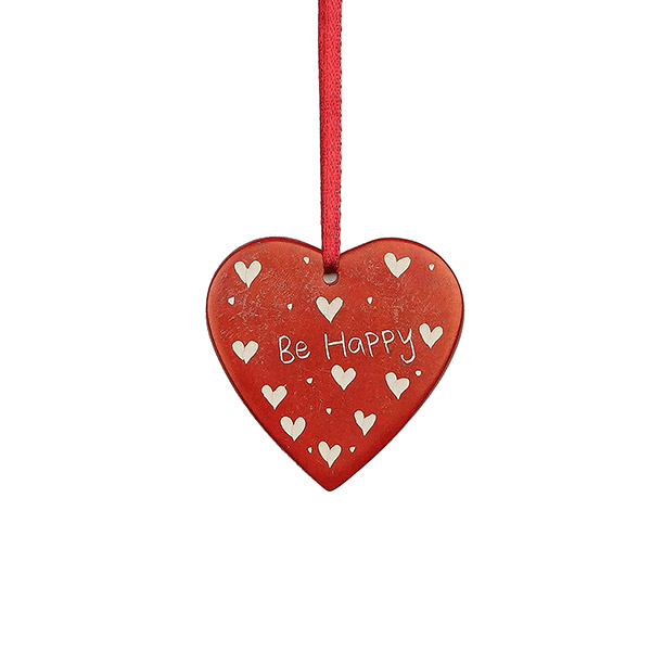 Anhänger Herz LIEBESGRUSS, Speckstein / CONTIGO Fairtrade Onlineshop