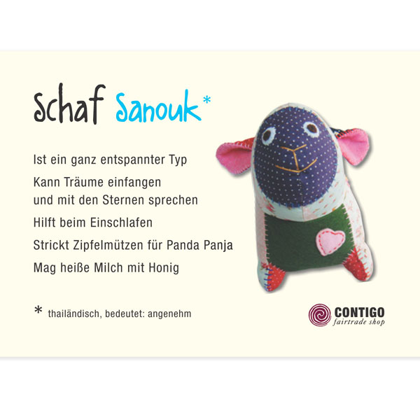 FUNimal Schaf SANOUK mittel, Stofftier