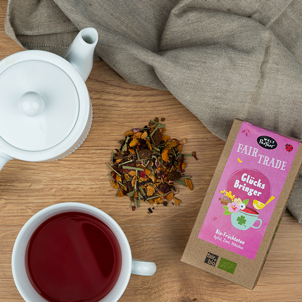 Glücksbringer Früchtetee BIO 90g lose / CONTIGO Fairtrade Onlineshop