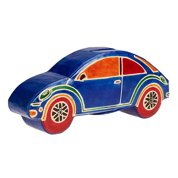 Spardose AUTO, Ziegenleder (Stückpreis)