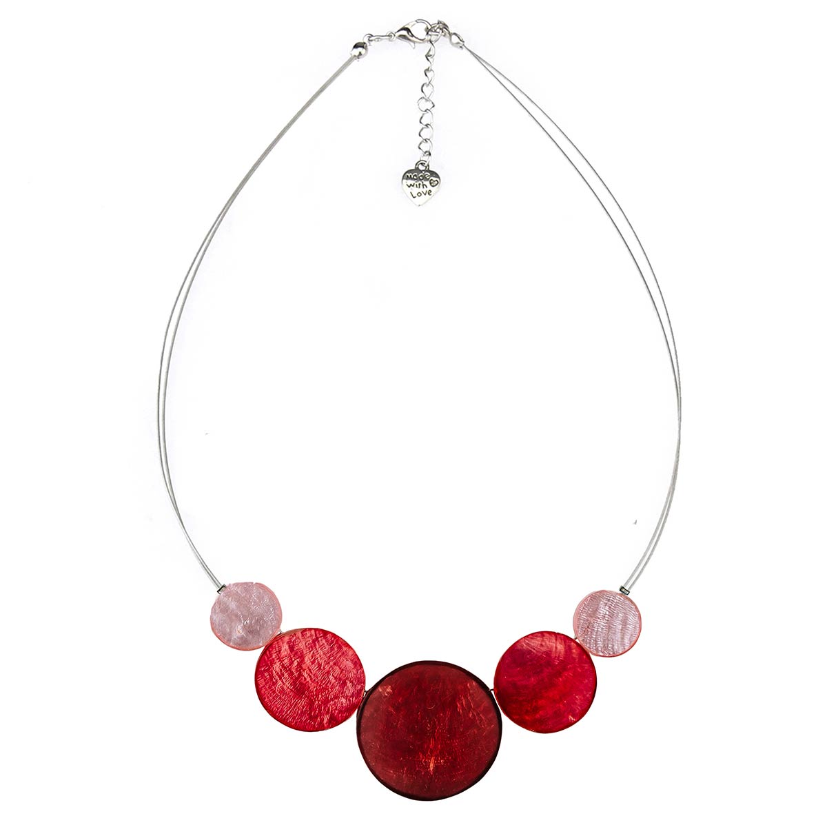 Halskette Fünf-Kreise, Berry Love, Capiz