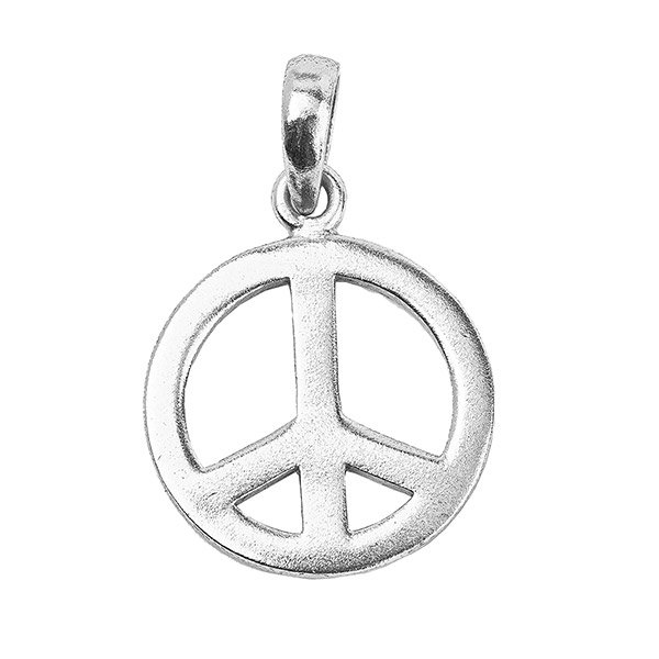 Anhänger PEACE, Mix&Match, versilbert