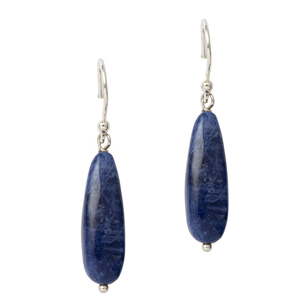 Ohrringe Sodalith, Silber / CONTIGO Fairtrade Onlineshop