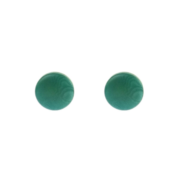 Ohrstecker confetto smaragd grün, Tagua