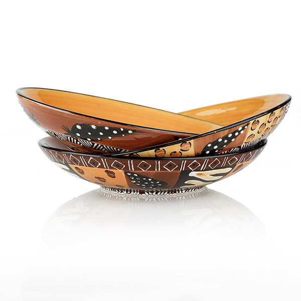 Pastateller 22cm ANIMAL PRINT, Keramik Kapula / CONTIGO Fairtrade Onlineshop