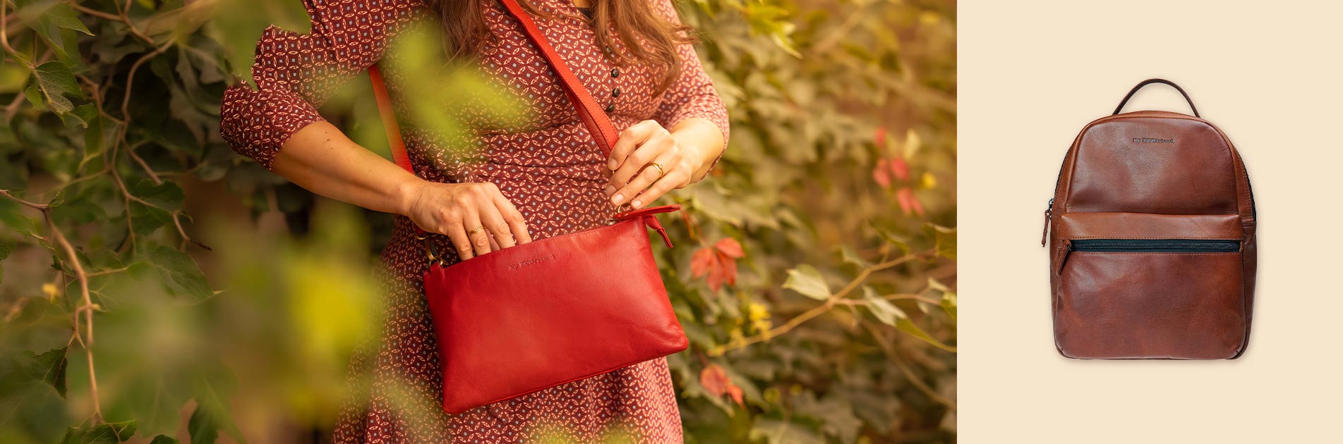 Accessoires für den Herbst hochwertige Ledertasche von CONTIGO Fairtrade Shopvon C