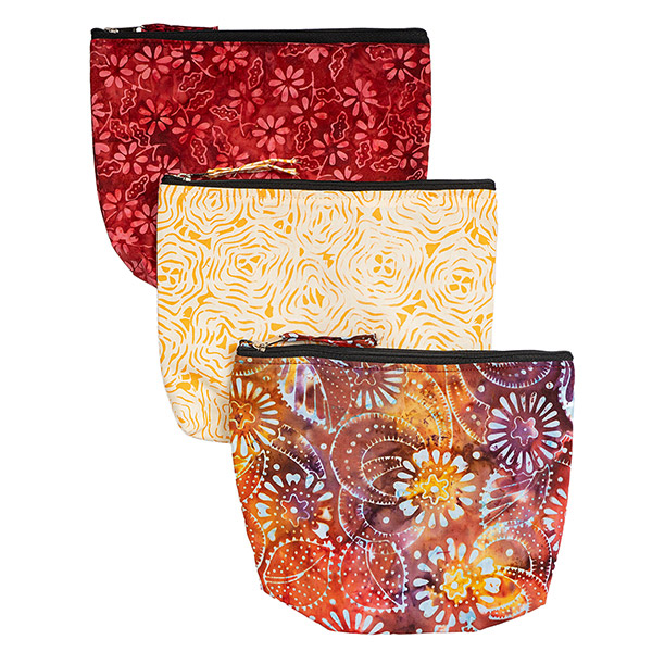 Reißverschlusstasche BATIK, Baumwolle, handbemalt / CONTIGO Fairtrade Onlineshop