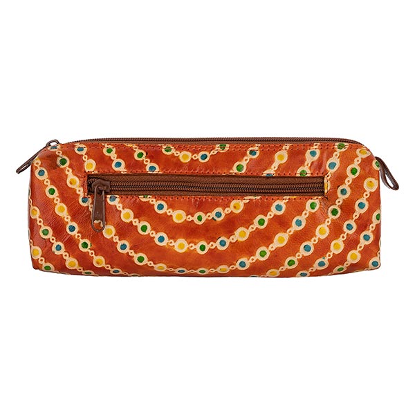 Stifte-Etui Kubus SIMRAN, Ziegenleder / CONTIGO Fairtrade Onlineshop