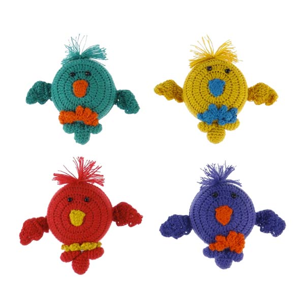 Maßband Vogel gehäkelt, handgemacht (Stückpreis)