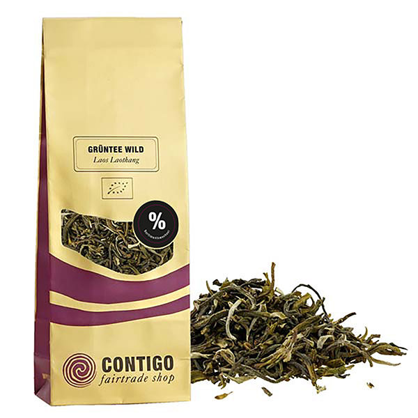Laothang OP GRÜNER WILDTEE BIO 100g / CONTIGO Fairtrade Onlineshop