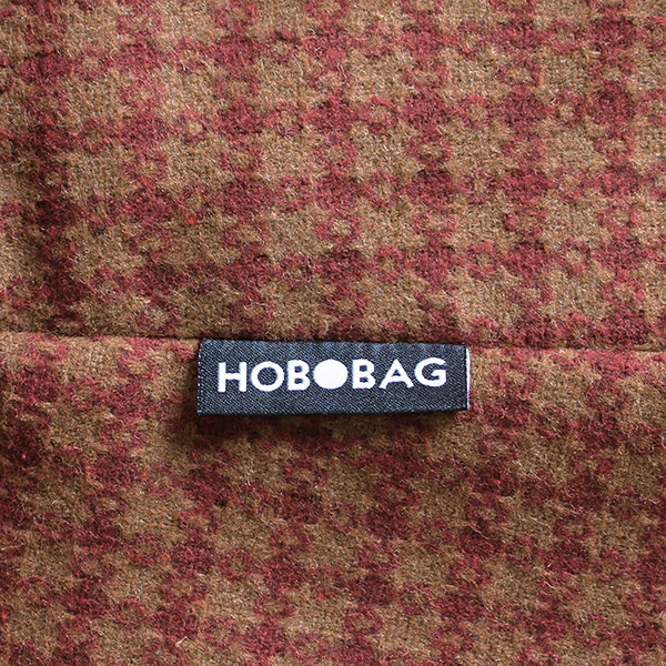 Tasche HOBOBAG PRESTON, braun-rot Tweed, Wollmix / CONTIGO Fairtrade Onlineshop