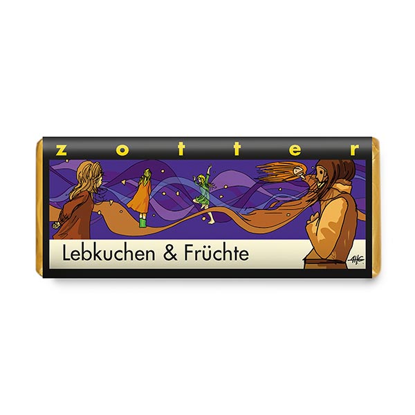 Zotter Schokolade Lebkuchen und Früchte 70g BIO / CONTIGO Fairtrade Onlineshop