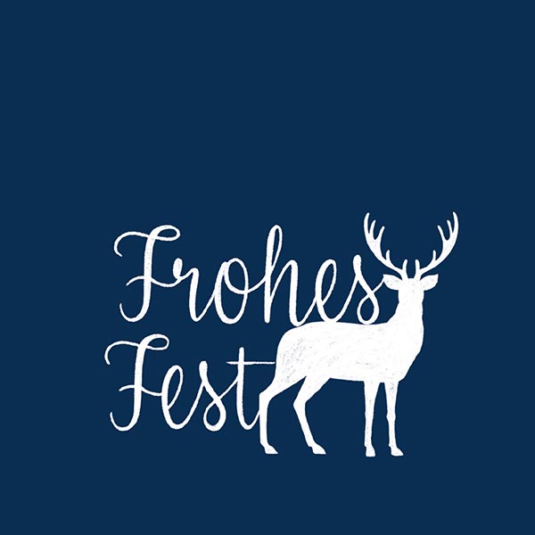 Grußkarte S Frohes Fest