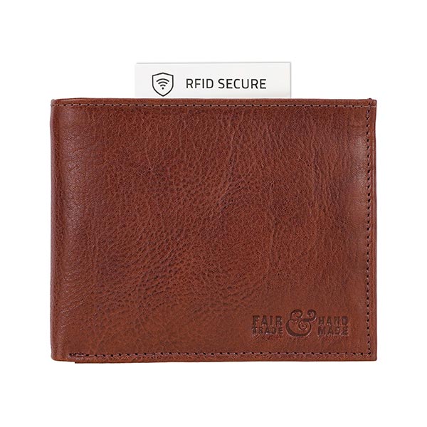 Börse Tumbled-PAUL12x9,5cm RFID secure, Rindsleder