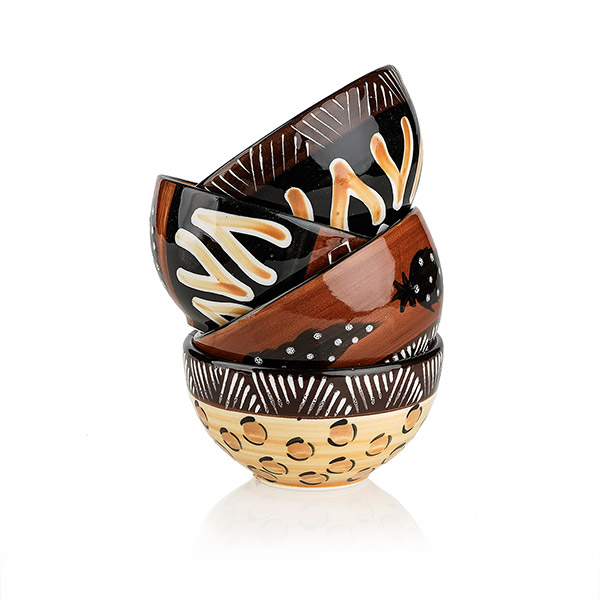 Dessertschale 10cm ANIMAL PRINT, Keramik Kapula / CONTIGO Fairtrade Onlineshop