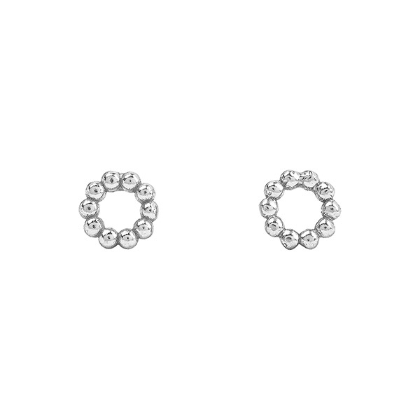 Ohrstecker CIRCLE, versilbert