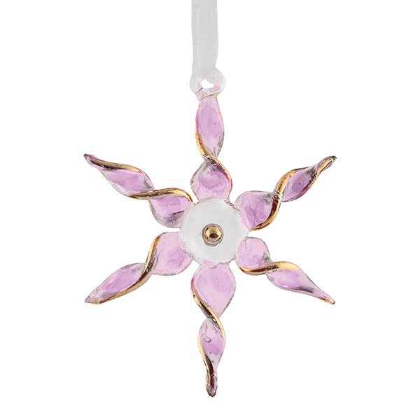 Glasstern 7cm ALEXANDRIA, rosé-gold