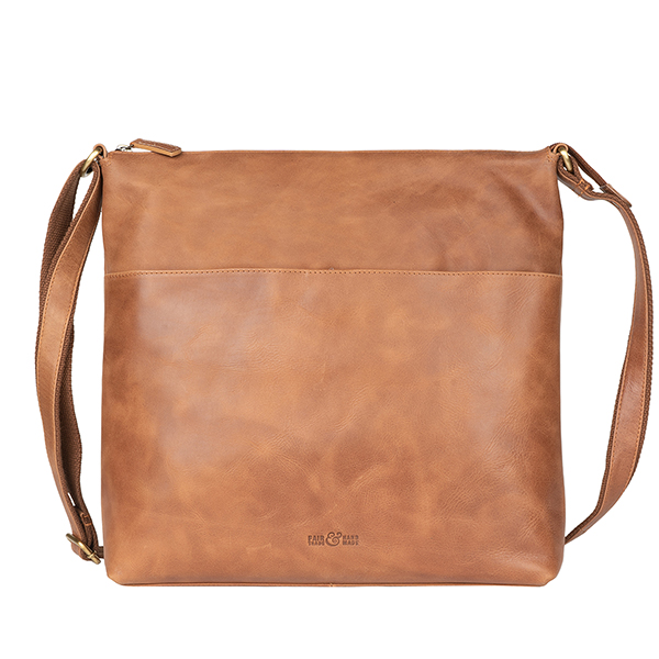 Handtasche SAMIA braun, Rindsleder