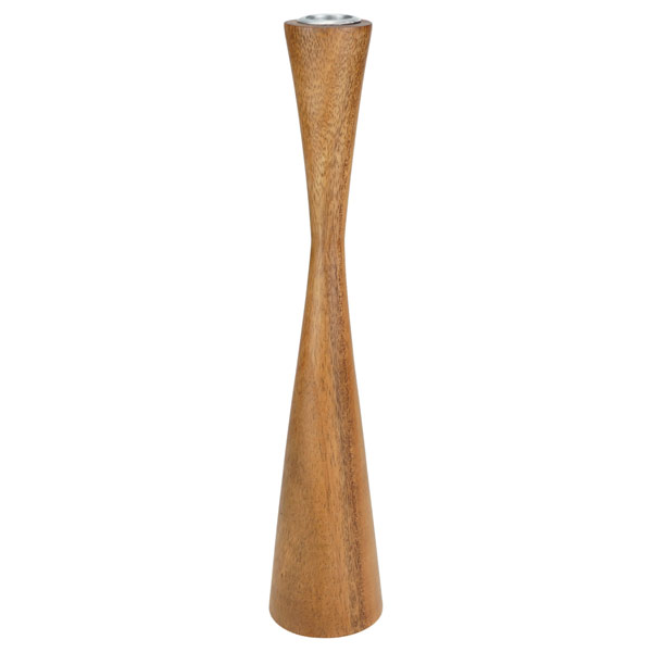 Kerzenhalter 30cm SANDGLASS natur, Acaciaholz