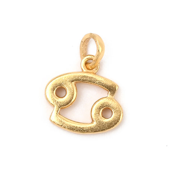 Anhänger, Sternzeichen, Mix&Match, 22K vergoldet, Krebs