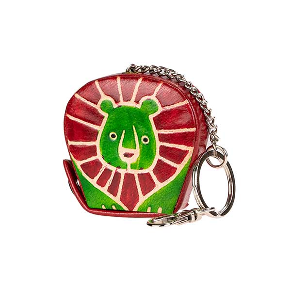 Schlüsselanhänger LÖWE (Stückpreis) Ziegenleder