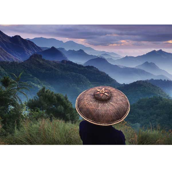 Grußkarte M Reisbauer in den philippinischen Kordilleren Grußkarte M Reisbauer in den philippinischen Kordilleren