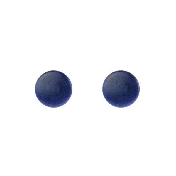 Ohrstecker confetto indigo blau, Tagua