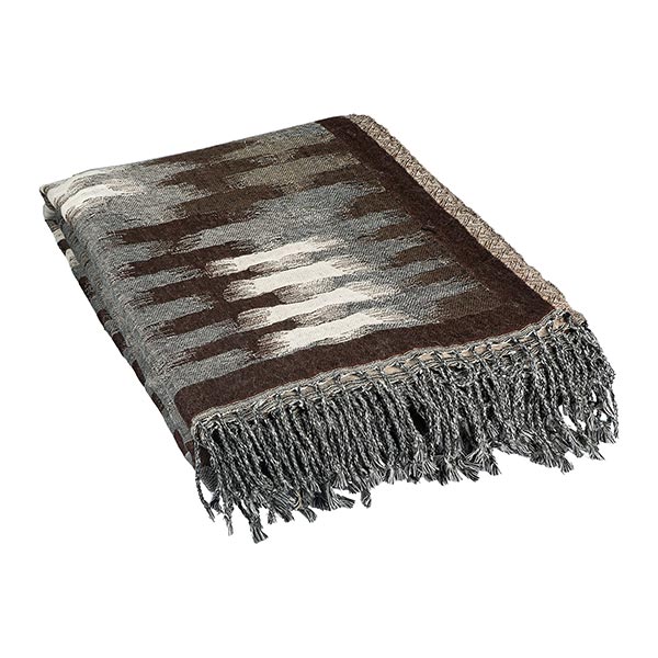 Wolldecke Plaid 200x140 BEAM, natur-braun, 100 % Wolle