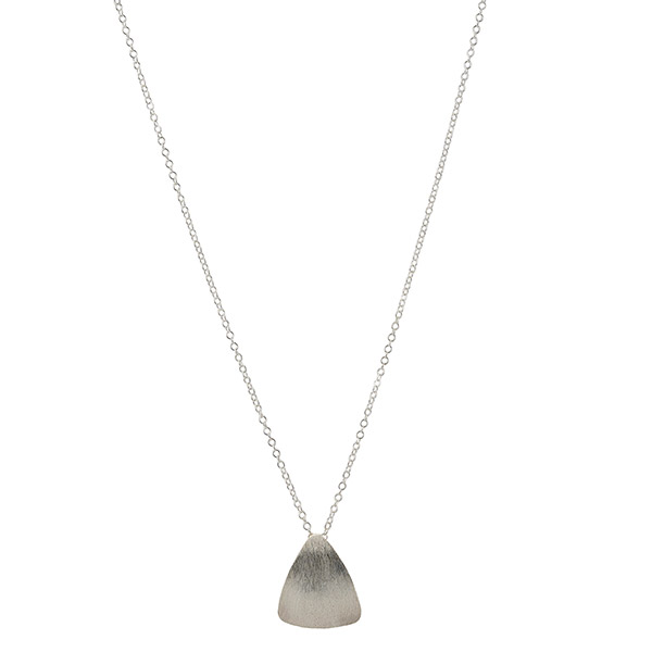Halskette SILVER GOTAS mit gebürsteter Struktur, Silber / CONTIGO Fairtrade Onlineshop