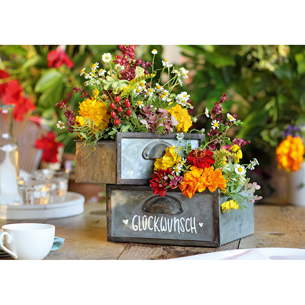 Grußkarte M Zinkschubladen / CONTIGO Fairtrade Onlineshop