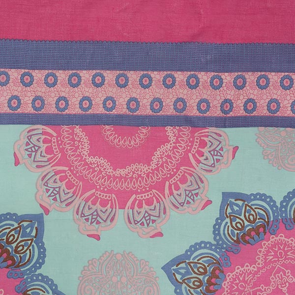 Bandana PINK PAISLEY, ca. 55 x 55 cm, 100 % Baumwolle (Bio), handgemacht