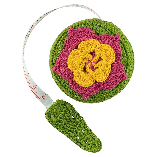 Maßband STIEFMÜTTERCHEN (Stückpreis), gehäkelt / CONTIGO Fairtrade Onlineshop