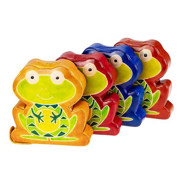 Spardose FROSCH Ziegenleder / CONTIGO Fairtrade Onlineshop