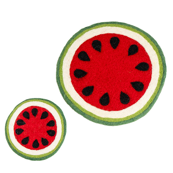 Glasuntersetzer MELONE, Wollfilz / CONTIGO Fairtrade Onlineshop