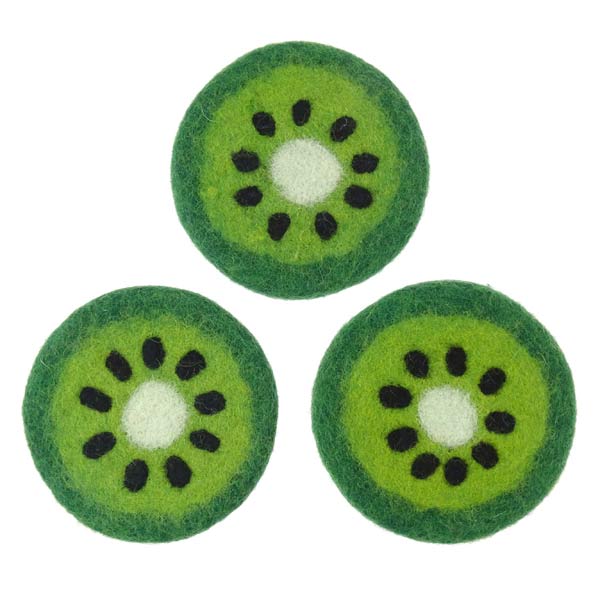 Glasuntersetzer KIWI, Wollfilz / CONTIGO Fairtrade Onlineshop