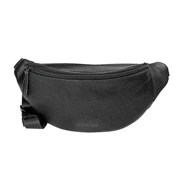 Gürteltasche SPORTY schwarz, Ziegenleder / CONTIGO Fairtrade Onlineshop
