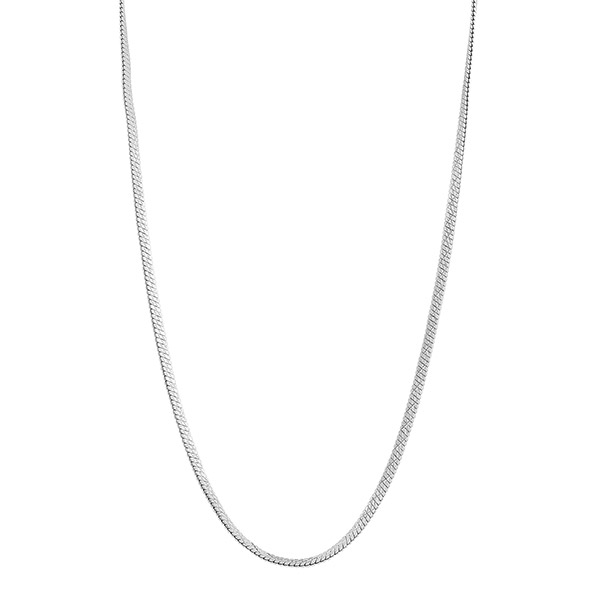 Halskette SNAKE CHAIN, versilbert / CONTIGO Fairtrade Onlineshop