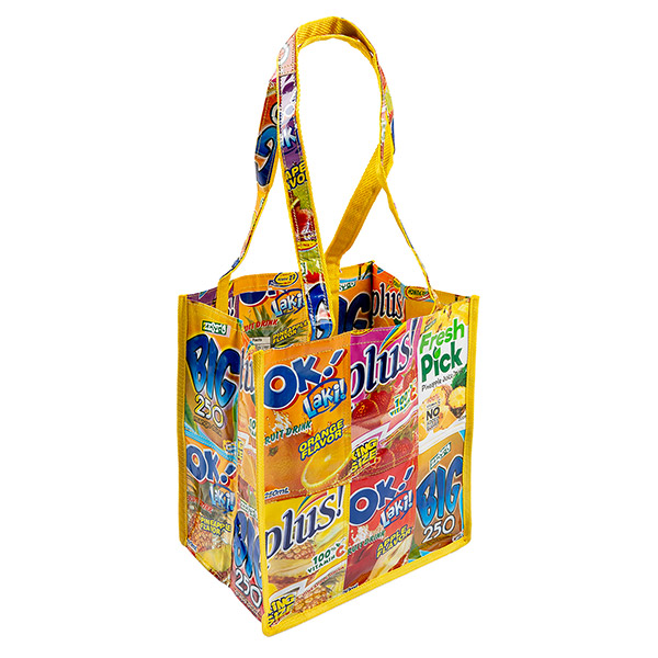 Saftpack UPCYCLING, Einkaufstasche TREND, bunt / CONTIGO Fairtrade Onlineshop