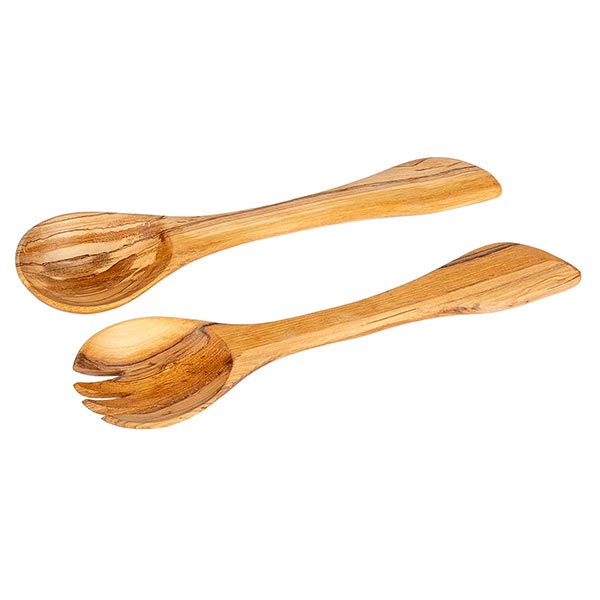 Salatbesteck 29cm Klassik, Olivenholz / CONTIGO Fairtrade Onlineshop