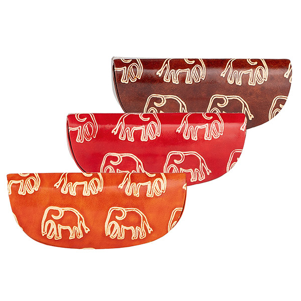 Sonnenbrillen-Etui ELEFANT, Ziegenleder / CONTIGO Fairtrade Onlineshop