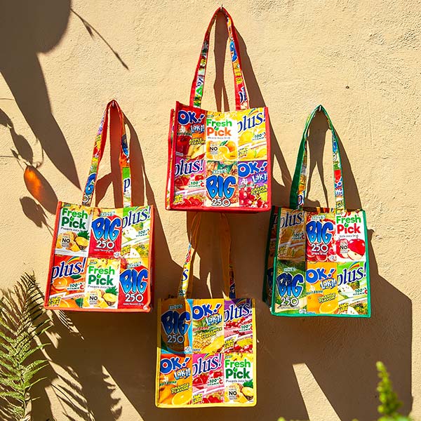 Saftpack UPCYCLING, Einkaufstasche TREND, bunt / CONTIGO Fairtrade Onlineshop