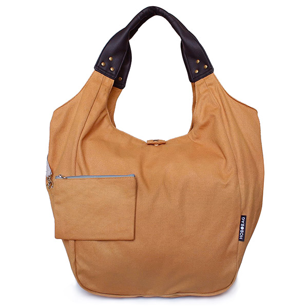 Tasche HOBOBAG, UNI safran-gelb, Baumwollcanvas / CONTIGO Fairtrade Onlineshop