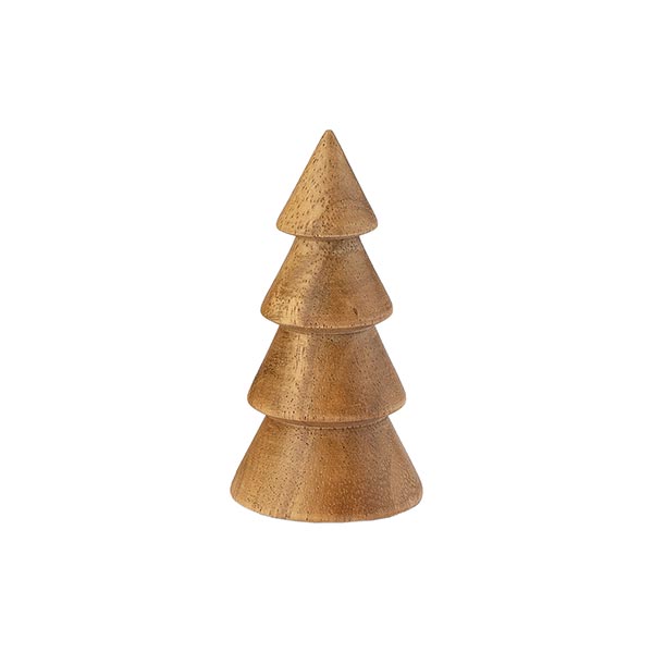 Weihnachtsdeko Tanne 9cm natur, Acaciaholz