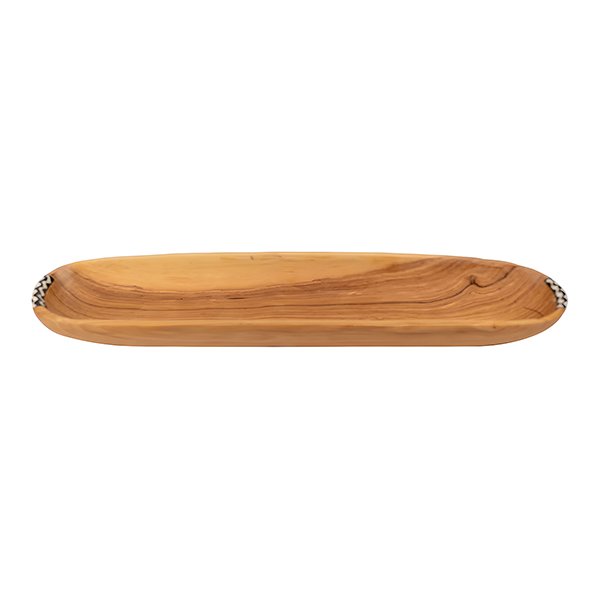 Schale oval 40x10 cm BONE, Olivenholz