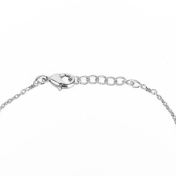 Armband Herz Emaille & Mondstein, versilbert / CONTIGO Fairtrade Onlineshop