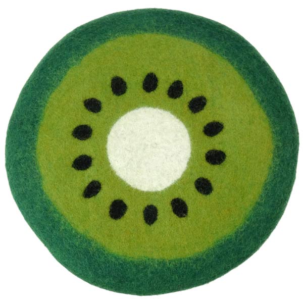 Sitzkissen KIWI rund, Wollfilz / CONTIGO Fairtrade Onlineshop